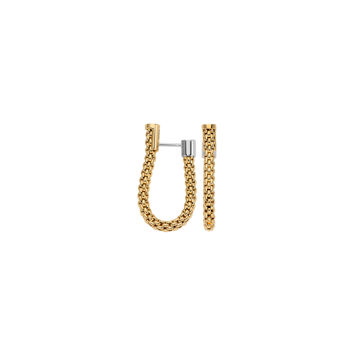 FOPE 18ct Yellow Gold Essentials Hoop Earrings 10E08OX_XX_G_XGX_000