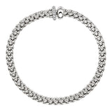 FOPE 18ct White Gold Solo Flex-It 0.29ct Diamond Bracelet 62406BX_PB_B_BBX