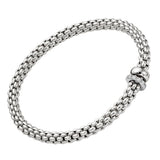 FOPE 18ct White Gold Solo Flex-It 0.29ct Diamond Bracelet 62406BX_PB_B_BBX