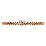 FOPE 18ct Rose And White Gold Solo Flex-It 0.29ct Diamond Bracelet 62406BX_PB_R_BRX