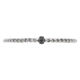 FOPE 18ct White Gold Eka Tiny 0.20ct Black Diamond Bracelet 73301BX_PN_B_X1X