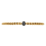 FOPE 18ct Yellow Gold 0.20ct Black Diamond Eka Tiny Flex-It Bracelet 73301BX_PN_G_X1X