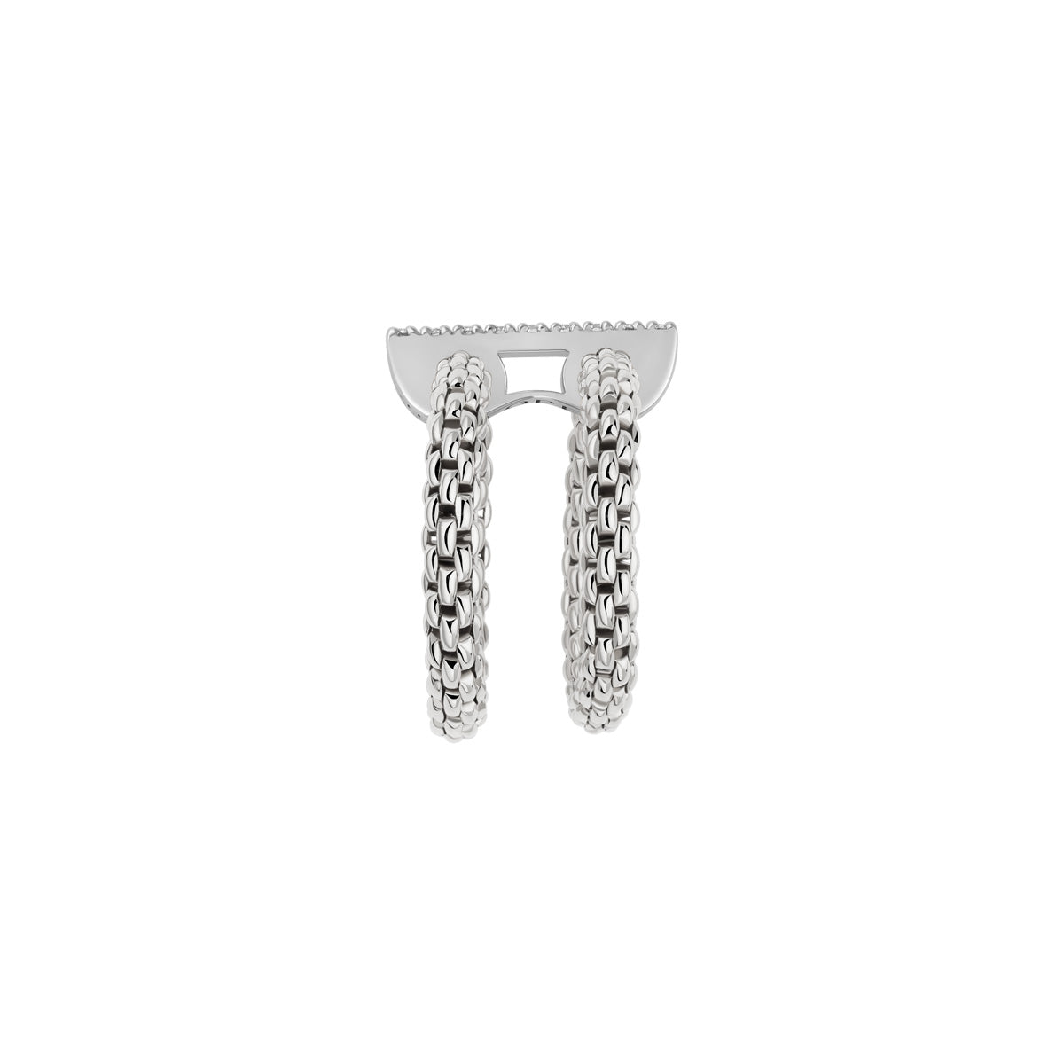 FOPE 18ct White Gold Prima Flex-It 0.15ct Diamond Ring 74008AX_BB_B_XBX
