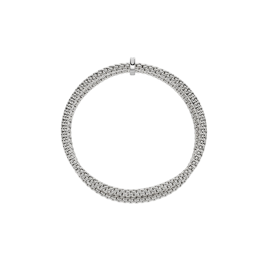 FOPE 18ct White Gold Prima Flex-It 0.17ct Diamond Bracelet 74008BX_BB_B_XBX