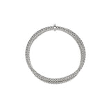 FOPE 18ct White Gold Prima Flex-It 0.17ct Diamond Bracelet 74008BX_BB_B_XBX