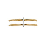 FOPE 18ct Yellow Gold Prima Flex-It 0.17ct Diamond Bracelet 74008BX_BB_G_XBX