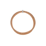 FOPE 18ct Rose Gold Prima Flex-It 0.17ct Diamond Bracelet 74008BX_BB_R_XBX