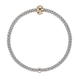 FOPE 18ct White Gold Prima Flex-It Bracelet 74408BX_XX_B_RBG
