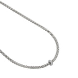 FOPE 18ct White Gold Prima 0.18ct Diamond Necklace 74508CX_BB_B_XBX_043