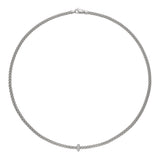 FOPE 18ct White Gold Prima 0.18ct Diamond Necklace 74508CX_BB_B_XBX_043
