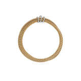 FOPE 18ct Yellow Gold Prima Flex-It 0.30ct Diamond Bracelet 75108BX_PB_G_XBX