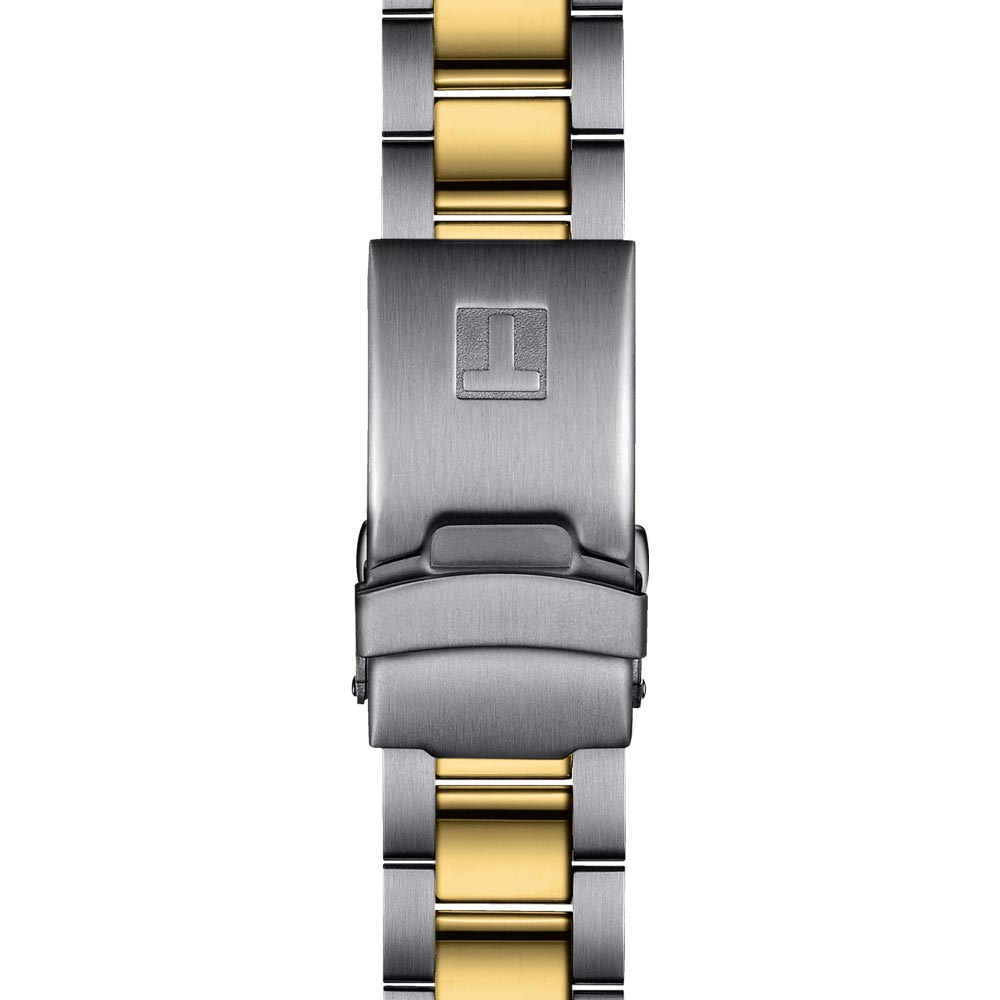 T1204102205100 tissot sea star 1000 40mm gold plate steel bicolour quartz watch bracelet image