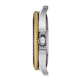 T1204102205100 tissot sea star 1000 40mm gold plate steel bicolour quartz watch side image