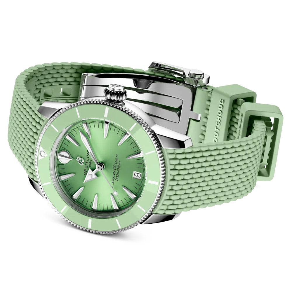 Breitling Superocean Heritage 36mm Green Dial Automatic Watch A10390361L1S1