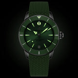 Breitling Superocean Heritage 36mm Green Dial Automatic Watch A10390361L1S1