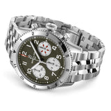 breitling classic avi curtiss warhawk 42mm green dial automatic chronograph gents watch