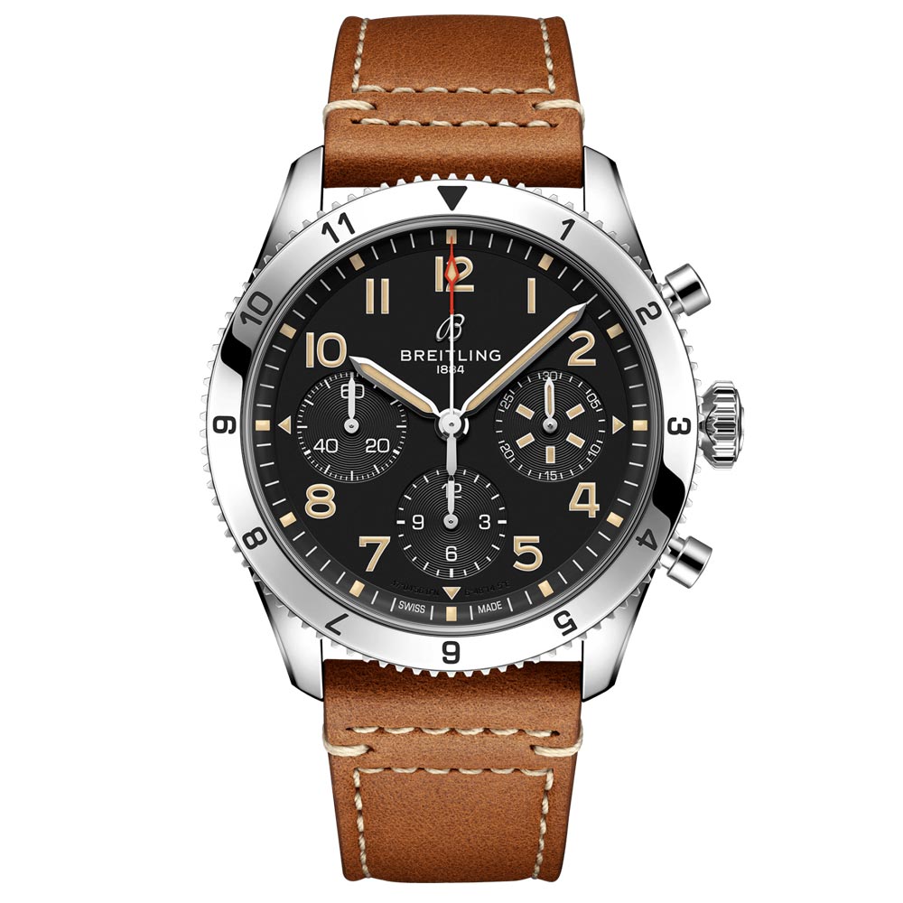 Breitling Classic AVI P-51 Mustang 42mm Black Dial Automatic Chronograph Gents Watch A233803A1B1X1
