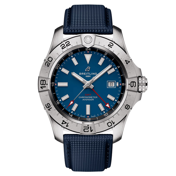 Breitling Avenger 44mm GMT Blue Dial Automatic Gents Watch A32320101C1X1