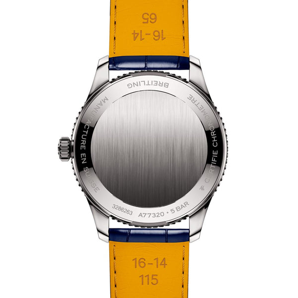 Breitling Navitimer 32mm Blue MOP Diamond Dot Dial Quartz Ladies Watch A77320171C1P1