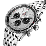 Breitling Navitimer B01 Chronograph 43mm Silver Dial Automatic Gents Watch AB0138241G1A1
