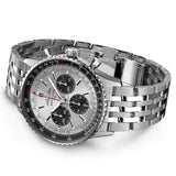 Breitling Navitimer B01 Chronograph 43mm Silver Dial Automatic Gents Watch AB0138241G1A1