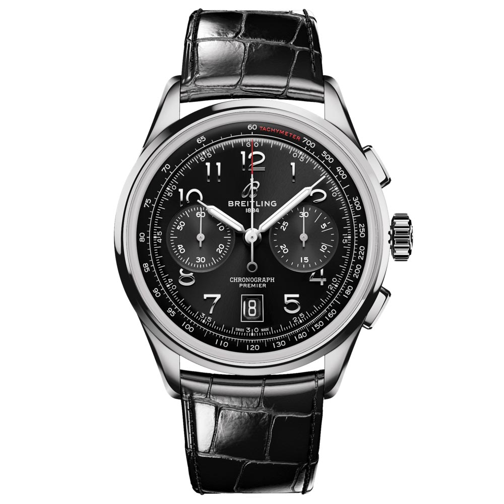 Breitling Premier B01 Chronograph 42mm Black Dial Automatic Gents Watch AB0145221B1P1