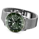 Breitling Superocean Heritage B01 Chronograph 42mm Green Dial Automatic Gents Watch AB0156361L1A1