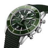 Breitling Superocean Heritage B01 Chronograph 42mm Green Dial Automatic Gents Watch AB0156361L1S1