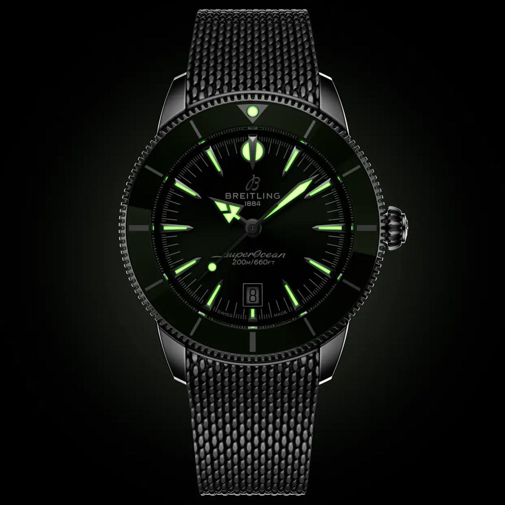 Breitling Superocean Heritage B31 44mm Green Dial Automatic Gents Watch AB3112361L1A1