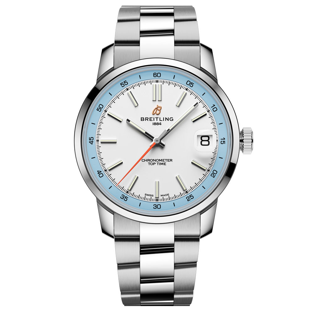 Breitling Top Time B31 White Dial 38mm Automatic Watch AB3113281A1A1