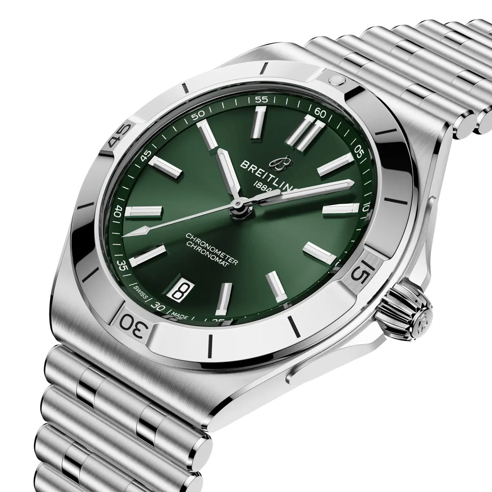 Breitling Chronomat B31 40mm Green Dial Automatic Gents Watch AB3114101L1A1