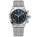Breitling Chronomat B01 42mm Blue Dial Automatic Chronograph Gents Watch AB0158101C1A1