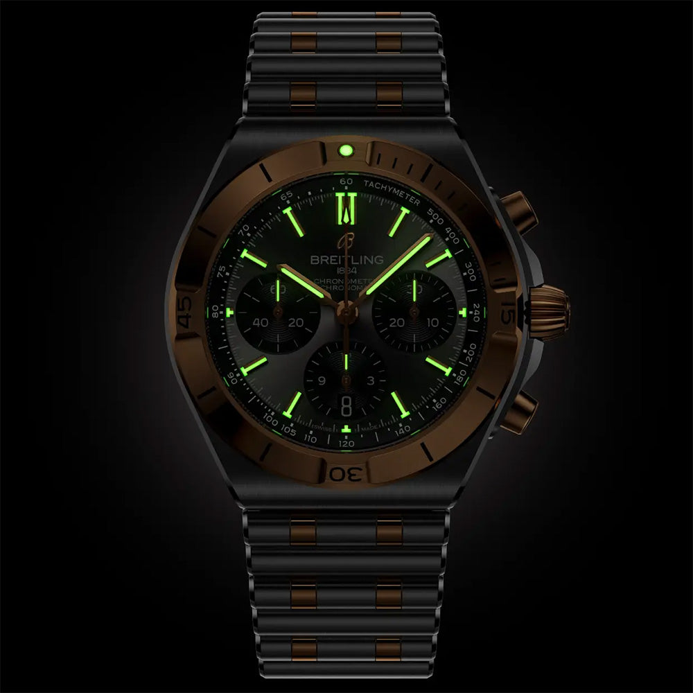 Breitling Chronomat B01 Chronograph 42mm Anthracite Dial Steel & 18ct Rose Gold Automatic Watch UB0158101B1U1