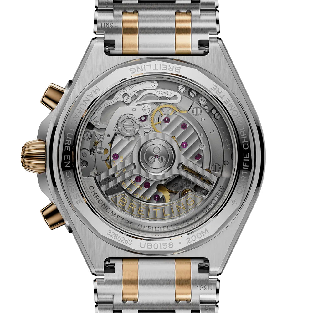 Breitling Chronomat B01 Chronograph 42mm Anthracite Dial Steel & 18ct Rose Gold Automatic Watch UB0158101B1U1
