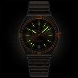 Breitling Chronomat 36mm Brown Gem-Set Dial Steel and 18ct Rose Gold Automatic Ladies Watch U10320591Q1U1