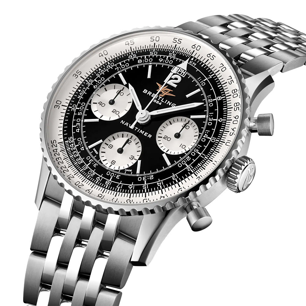 Breitling Navitimer B09 Chronograph 41mm Black Dial Manual Wound Gents Watch AB0950211B1A1