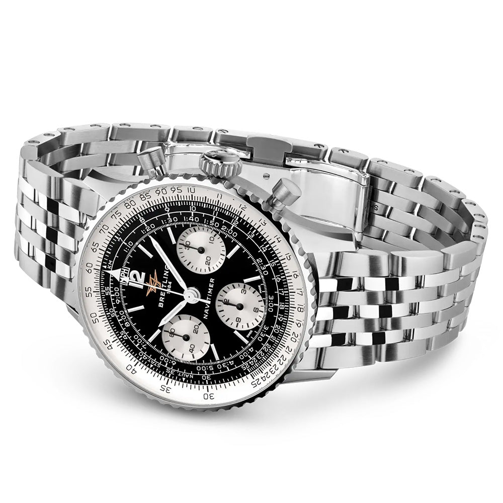 Breitling Navitimer B09 Chronograph 41mm Black Dial Manual Wound Gents Watch AB0950211B1A1