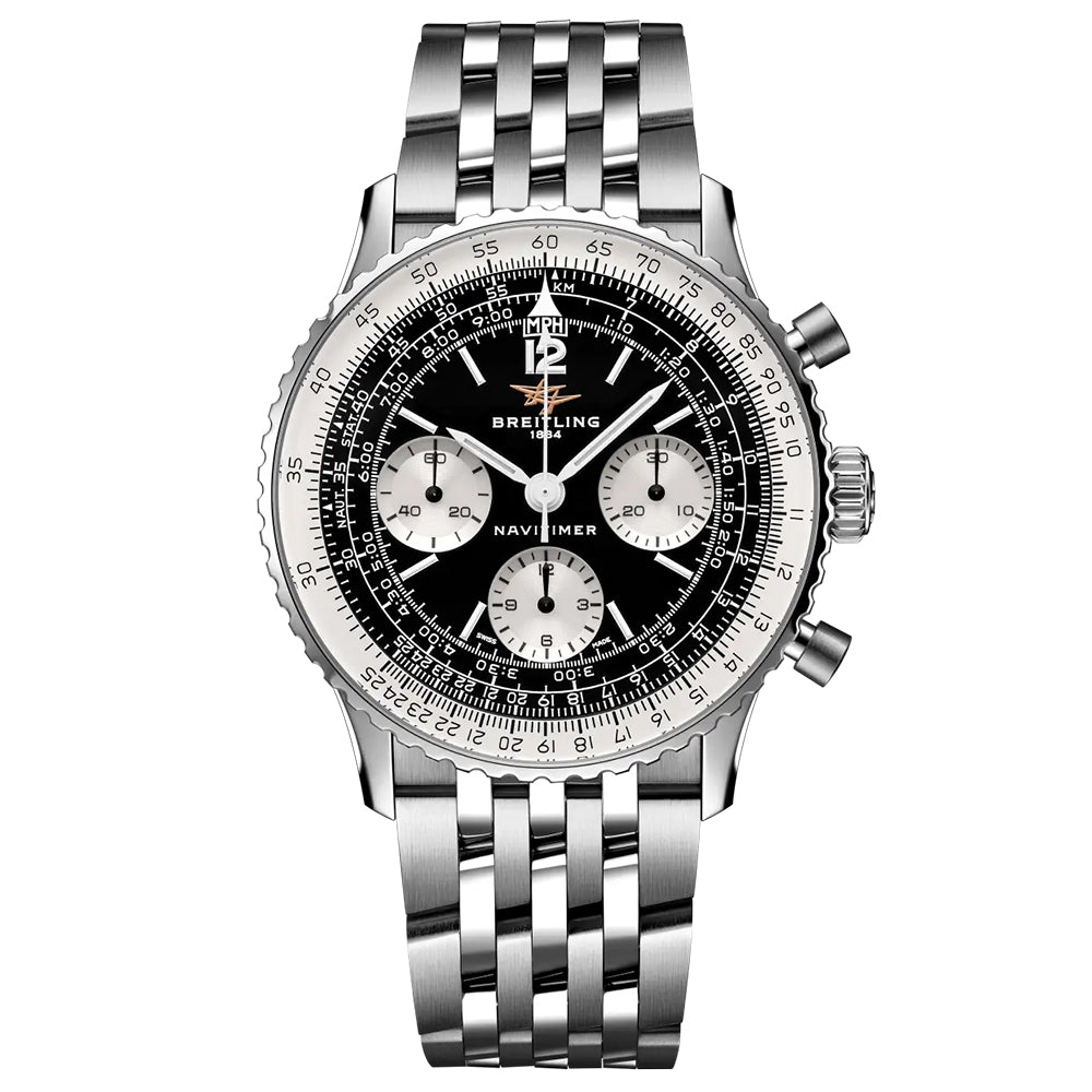 Breitling Navitimer B09 Chronograph 41mm Black Dial Manual Wound Gents Watch AB0950211B1A1