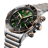 Breitling Super Chronomat B01 Chronograph 44mm Green Dial Steel and 18ct Red Gold Automatic Watch UB0136251L1U1