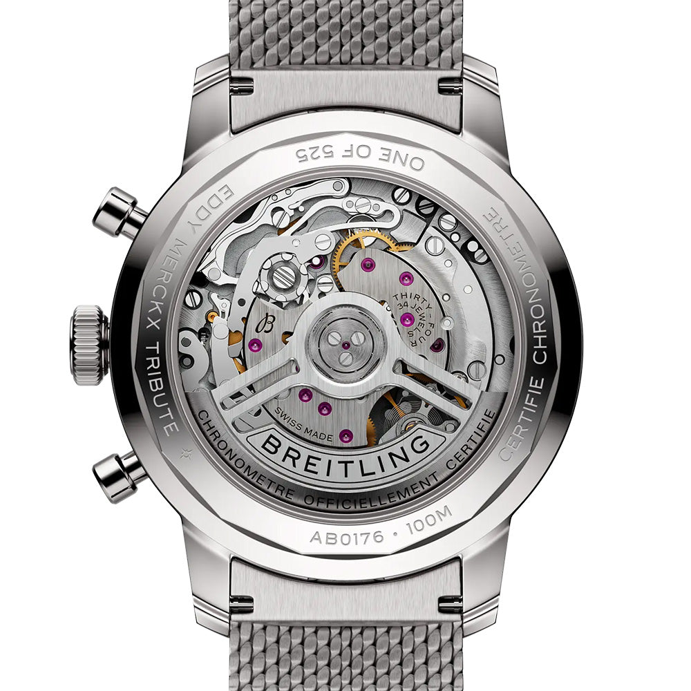 Breitling Top Time B01 Eddy Merckx Limited Edition 41mm Yellow Dial Automatic Chronograph Gents Watch AB01762C1I1A1