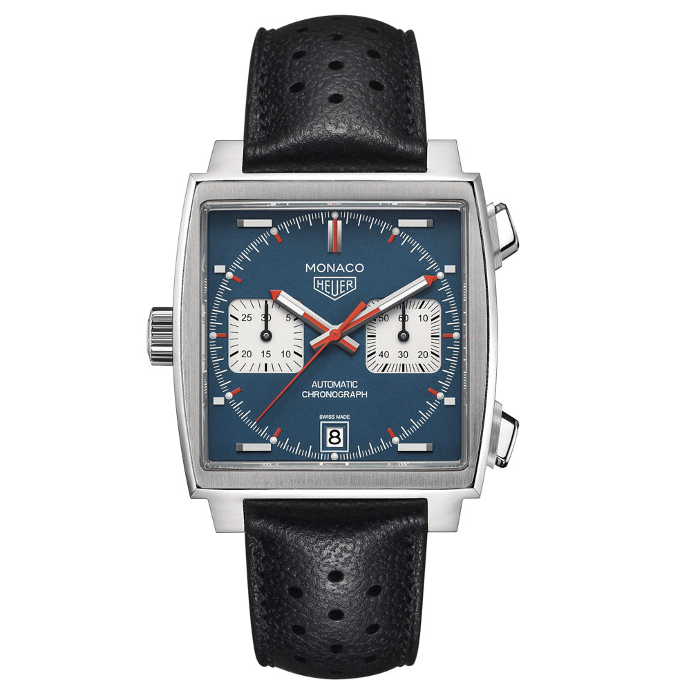TAG Heuer Monaco 39mm Blue Dial Automatic Chronograph Gents Watch CAW211P.FC6356