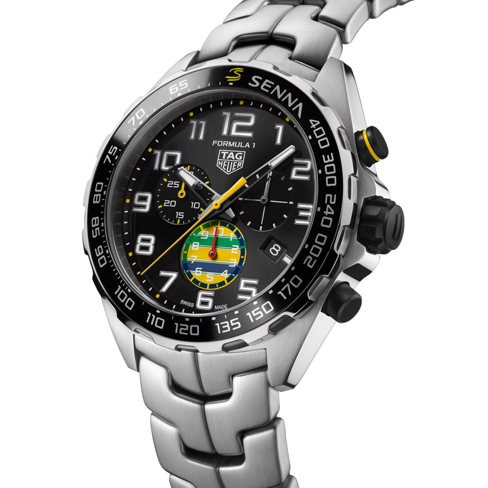 TAG Heuer Formula 1 Chronograph X Senna Special Edition 43mm Quartz Ge
