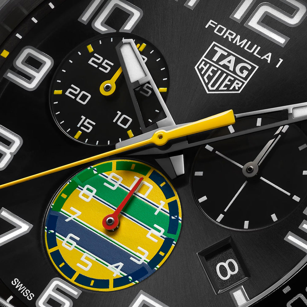 TAG Heuer Formula 1 Chronograph X Senna Special Edition 43mm Quartz Gents Watch CAZ101AX.BA0637