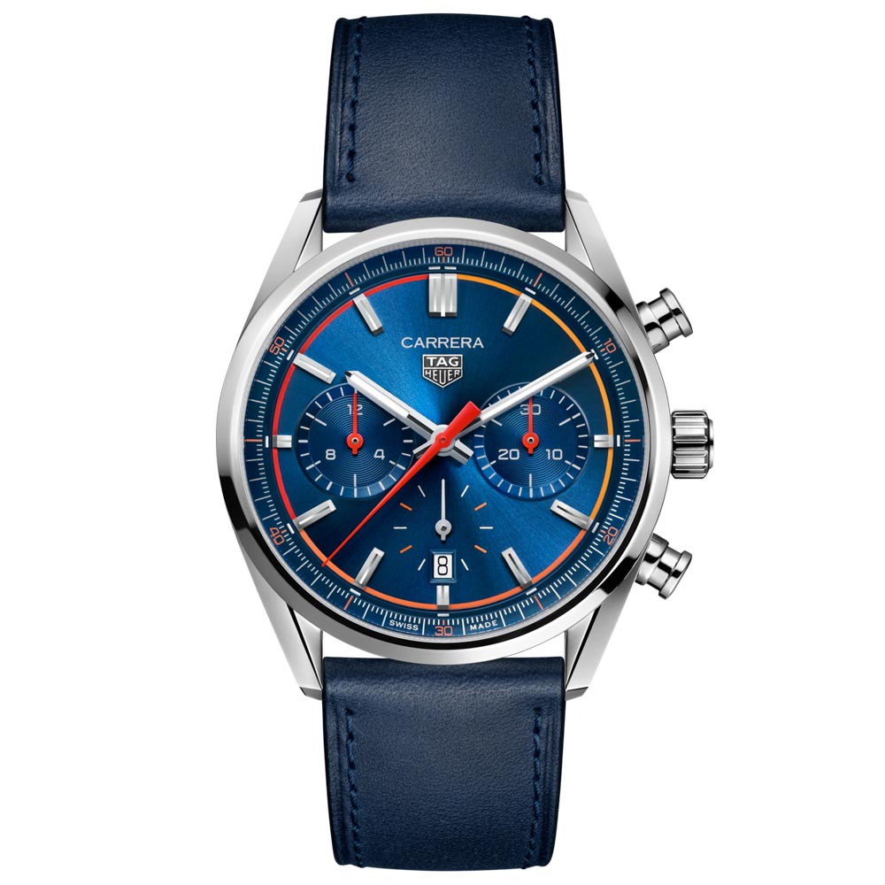 TAG Heuer Carrera 42mm Blue Dial Automatic Chronograph Gents Watch CBN201D.FC6543