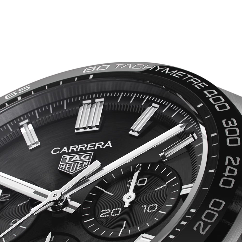 TAG Heuer Carrera 44mm Black Dial Automatic Chronograph Gents Watch CBN2A1B.BA0643