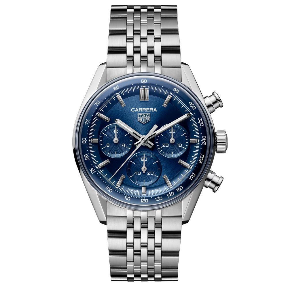 TAG Heuer Carrera 41mm Blue Dial Automatic Chronograph Gents Watch CBS2113.BA0053