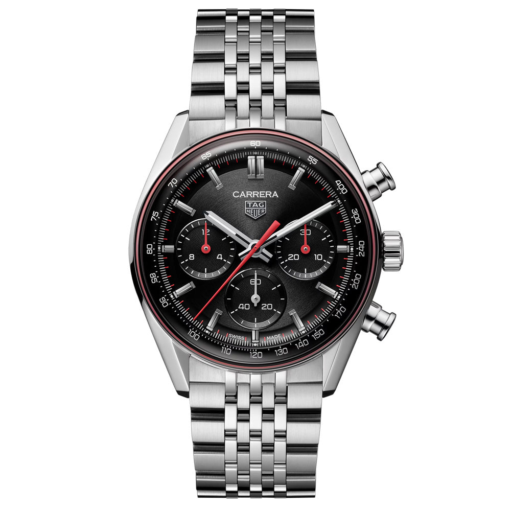TAG Heuer Carrera 41mm Black Dial Automatic Chronograph Gents Watch CBS2114.BA0053
