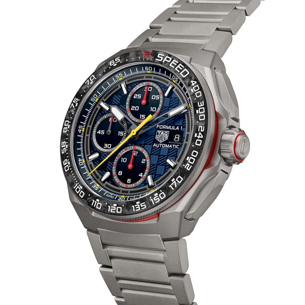 TAG Heuer Formula 1 Chronograph X Oracle Red Bull Racing Special Edition 44mm Titanium Automatic Gents Watch CBZ2080.BF0009