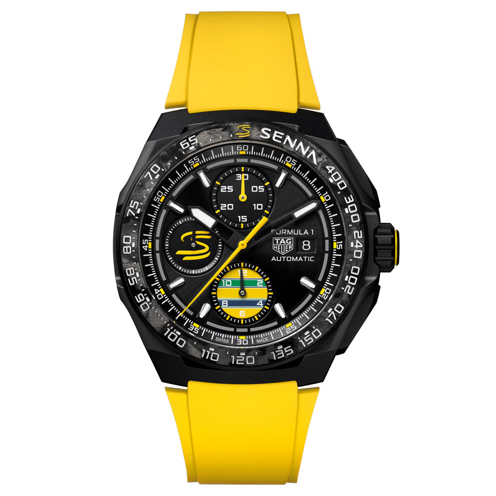 TAG Heuer Formula 1 Chronograph X Senna Special Edition 44mm Titanium Automatic Gents Watch CBZ2081.FT8092