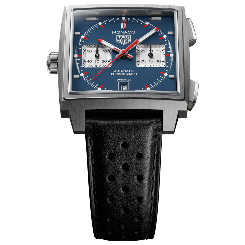 TAG Heuer Monaco 39mm Blue Dial Titanium Automatic Chronograph Watch CDW2181.FC8360